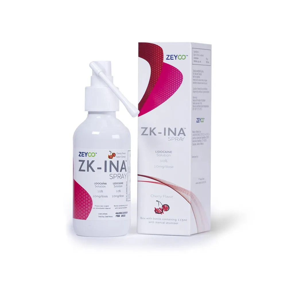 ANESTESIA TOPICA EN  SPRAY ZK-INA LIDOCAÍNA 10% x 115ml